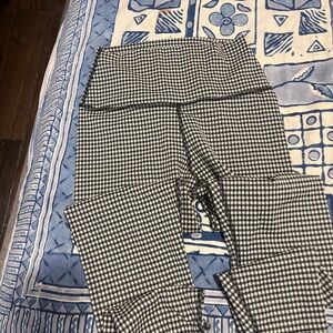 Nike Black and White Gingham Leggings